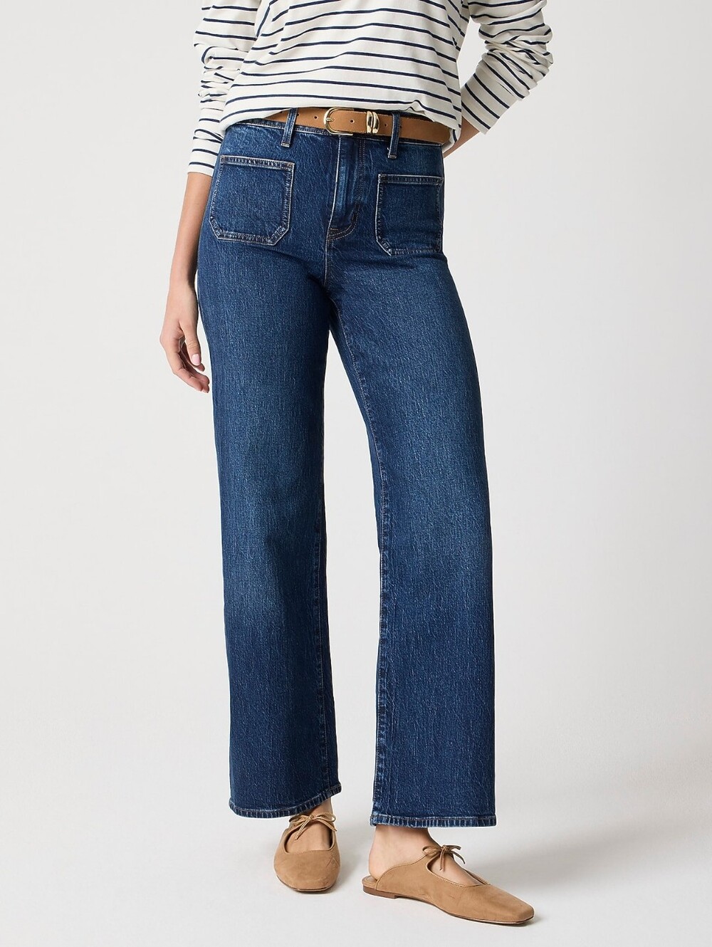 J.Crew Dark Wash High Rise Wide Leg Jeans 24